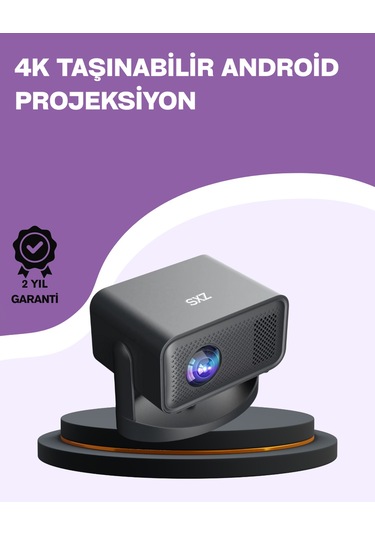 Dahili Hoparlörlü Ve Uzun Ömürlü Led Lambalı Akıllı Projektör