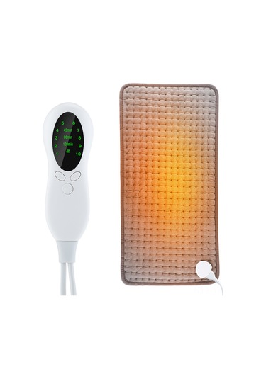 Yifomall 30x60cm Evcil Isıtıcı Yastık - 10 Seviye Sıcaklık Kontrolü Ve 3 Zamanlayıcı Seçeneği İle Fizyoterapi Isıtıcı, Avrupa Standartı 220v