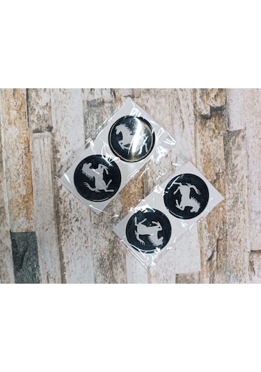 Sticker Siyah Ferrarı 4x