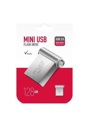 Powerway Mini 128gb Metal Mini Usb 3.0 Flash Bellek Yüksek Hızlı