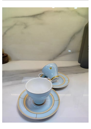 Kr Talya Kahve Fincanı 90ml Mavi