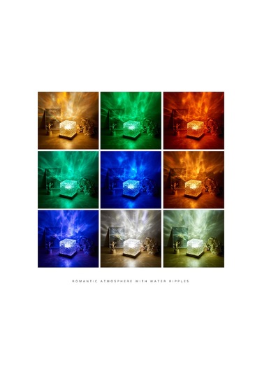 Dönen Su Dalgalanmasıgece Lambasıortakması 1 Diğer