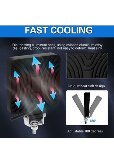 Pazly Siyah 2'li 4 Inç Led Çalışma Işığı Çubukları 160w 16000lm Model K22259b-1