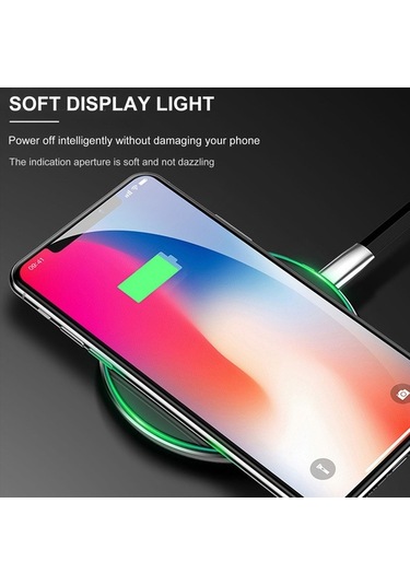 Ulzyvf Hızlı 15w Kablosuz Şarj Cihazı - İphone & Samsung Uyumlu Siyah Qi Stand Siyah