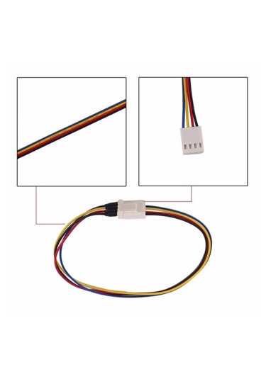 4 Pin Fan Güç Kablosu Power Kablo Cpu Uzatma Kablosu 20 Cm