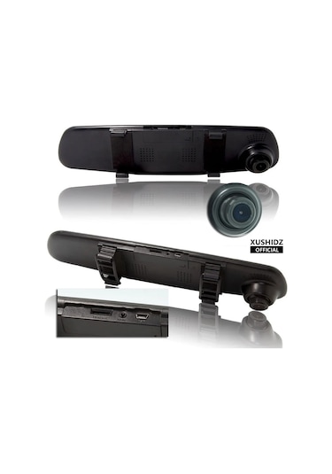 Xushidz S02pro 1080p Ayna Dash Kamera Ön Ve Arka Araç Kamera Çift Araç S02 16g