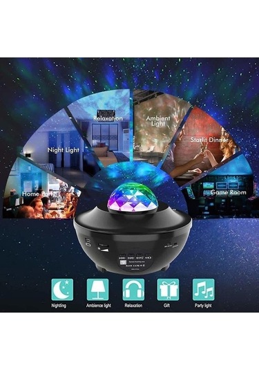 Dancemonkey Yeni Mesafeli Bulut Projektör Lambası - Siyah06 2 2