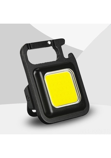 Kosona Alüminyum Çok Fonksiyonlu Anahtar Zinciri Feneri - Led/cob Işık Kaynağı, 800mah Şarjlı Batarya, Ev Ve Dış Mekan Işığı, Taşınabilir Mini Çalışma Lambası Çok Renkli