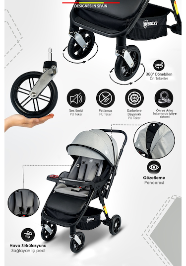 Baby Home 900 X3 Çift Yönlü Bebek Arabası