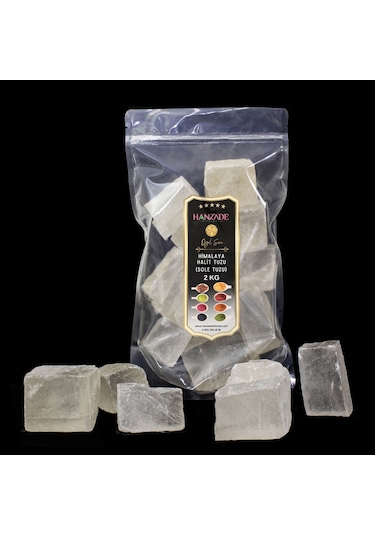 Hanzade Bitkisel Halit Tuz Sole Tuzu Şeffaf Berrak 2 KG