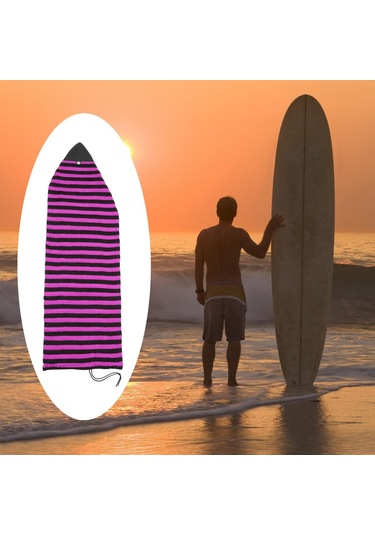Suntek Elastik Sörf Tahtası Çorap Koruyucu Çanta Saklama 5.0ft-kırmızı Kırmızı