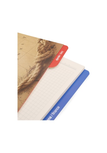 2K Organizer Ajanda Yedeği 4 Delikli A5 Tarihsiz Kareli Blok ivory Kağıt 15x21 CM YDK3 Çok Renkli