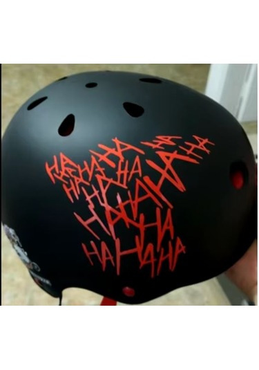 Ha Ha Ha Sticker - Joker Batman Gotham City Sticker - Araba Oto Motosiklet Karavan Sticker - 00042 15x14 Cm