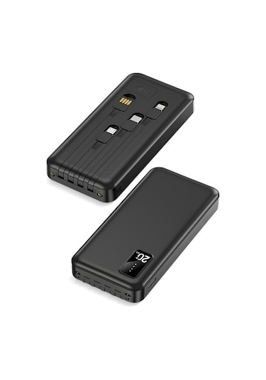 Powerway TX209 20.000 mAh Kablolu Dijital Göstergeli Powerbank