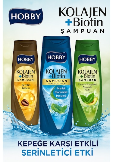 Hooby Zayıf Ve Güçsüz İçin Şampuan Kolajen&keratin&kafein 480 Ml