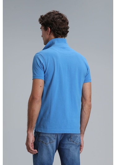 Lufian Erkek Laon Smart Polo T-shirt 111040164 Mavi Lufian Erkek Laon Smart Polo T-shirt 111040164 Mavi