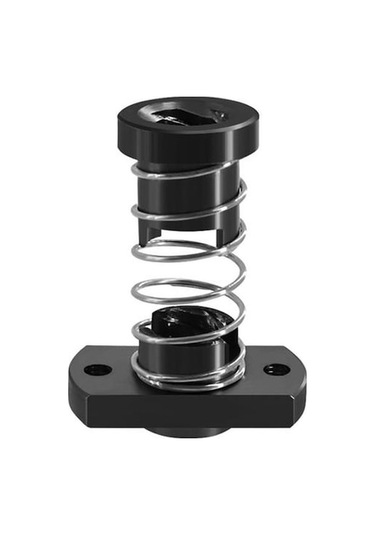 Novahub 3d Yazıcı Anti Boşluklu Somun 2mm Pitch 8mm Açılır Acme Dişli Çubuk Yaylı Boşluğu Ortadan Kaldırır