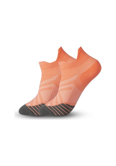 Turuncu Erkekler Ve Kadınlar İçin Terry Çorap Kısa Tüp Maraton Koşu Çorapları Hızlı Kuru Giyilebilir Koşu Spor Çorapları