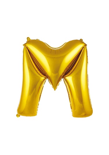 Folyo Harf Balon Gold Renk 40 İnc 100 Cm Helyum Uyumlu M
