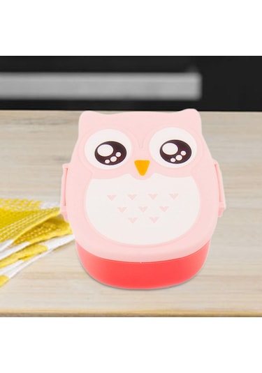 Suntek Baykuş Öğle Yemeği Kutusu Aperatifler Için Pembe Pembe