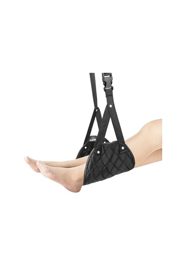 Ruicoo Uçak Yatak Tipi Seyahat Ayak Askısı, Trende Rahatlama Ve Kendiliğinden Genişleme Fonksiyonlu Siyah