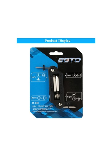 Beto Alyan Anahtar Takımı 10 Fonksiyonlu Bt-348 Gri - Siyah