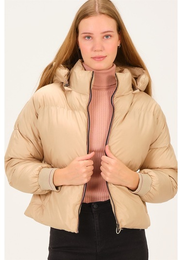 Dewberry Z6650 Kadın Şişme Mont