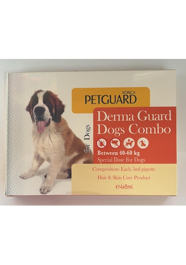 Petguard 40-60 KG Köpekler için Dış Etkenlere Karşı Koruma Damla 4 x 5 ML