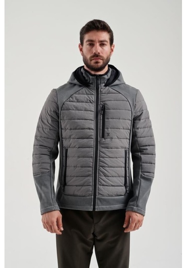 Exuma 2311137 Erkek Antrasit Şişme Mont 001