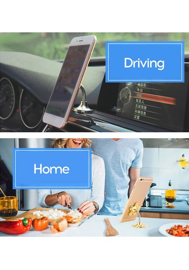 Kosona Araç İçin Çift Yönlü Süngerli Telefon Tutucu - Tek Elle Kontrol, 4-6.5 İnç Cihazlar İçin, 6 Renk Seçeneği
