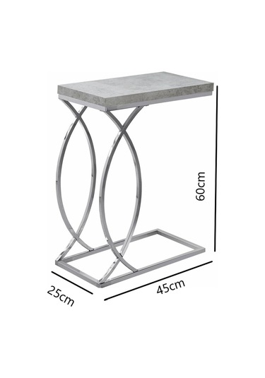 Şemi Paslanmaz Metal Yan Sehpa