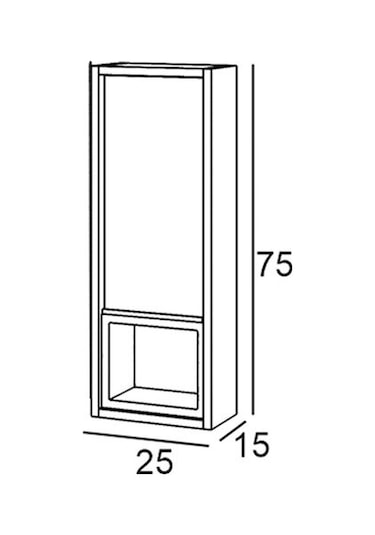 Denko Matia 100 Cm Mdf Banyo Dolabı Takımı Çok Renkli
