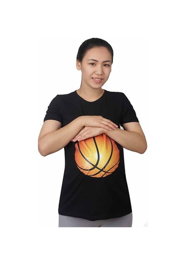 Mummy's Baby Hamile Tişört Basket Siyah 7846