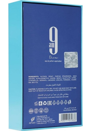 Afnan 9Pm Dives Kadın Parfüm EDP 100 ML