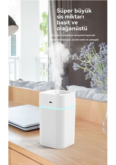 Lyon Yeni Hava Nemlendirici Mini Usb Sessiz Nemlendirici Ev Sisi Araba Nemlendirici Pembe