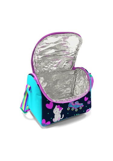 Coral High Kids Lacivert Pembe Kedili Paten Desenli Thermo Beslenme Çantası 11891