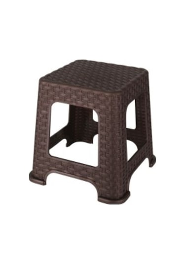 Rattan Tabure Küçük 5'Li Takım Kahverengi