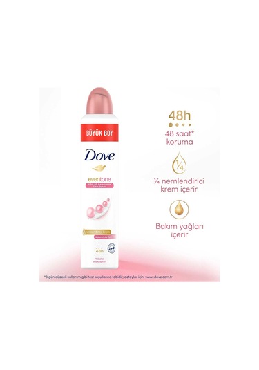Dove Eventone Kadın Sprey Deodorant 200 ML