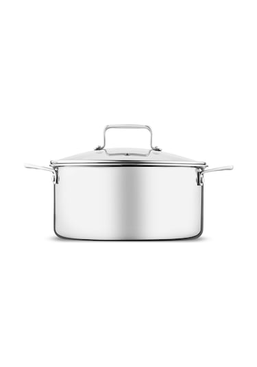 Emsan Pro Tri Ply Derin Tencere Çelik 20 Cm Gümüş