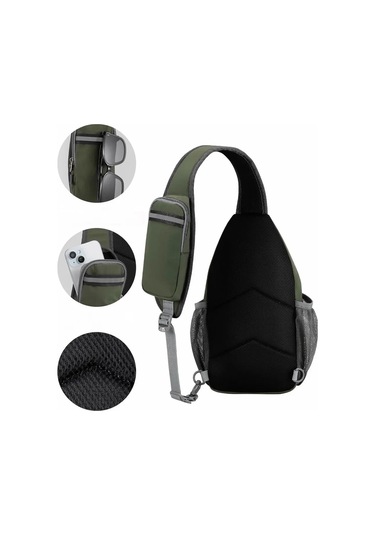Cs Sokaklar İçin Tek Askılı Balıkçı Sırt Çantası 393733571 Khaki