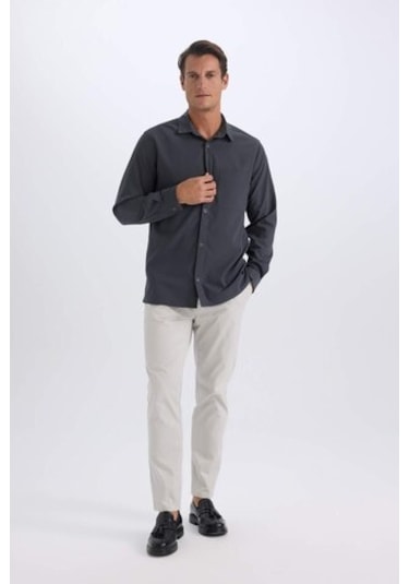 DeFacto %100 Pamuk Yazlık Jogger Chino Pantolon Beli Bağcıklı Cepli Düz Paça Z9933AZ25SPGR94