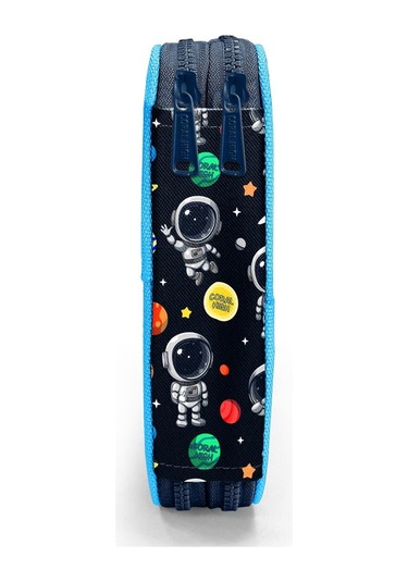 Coral High İki Katlı Düzenleyici Kalem Kutusu - Mavi Astronot, Erkek Çocuk, Mavi Astronot MAvi