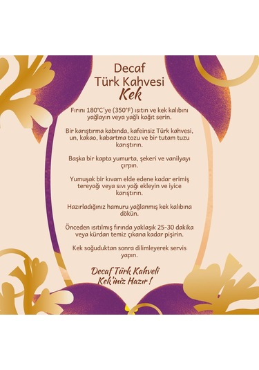 Mim And More Decaf Türk Kahvesi Kafeinsiz Türk Kahvesi 150 G