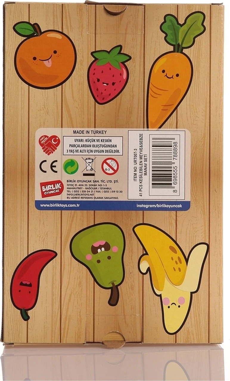 Oyuncak Kesmeli Sebze Meyveler 41 Parça