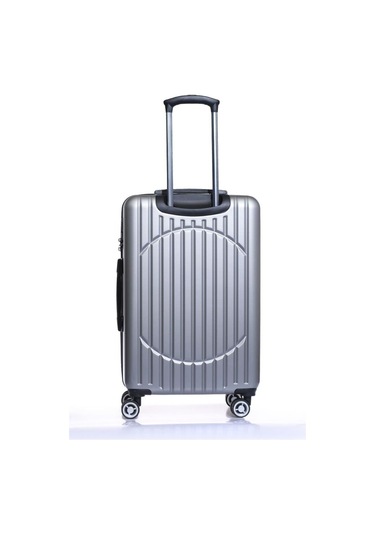 Orta Boy %100 Polikarbon Valiz Gri 1802 Gri