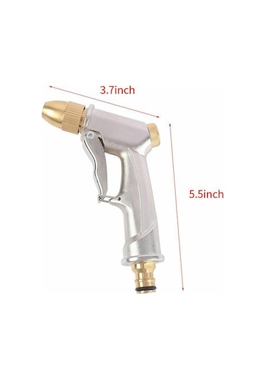 Samdoo Alaşımlı Bahçe Ve Araç Yıkama Püskürtme Nozulu, 3/4" Hızlı Bağlantı İle Su Ayarlı