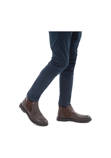 Tamer Tanca Erkek Hakiki Deri Kahverengi Klasik Bot 818 525 Erk Bot Sk21-22 Kahve Kahverengi