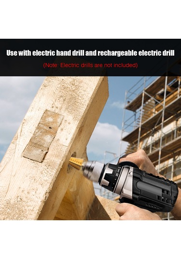 Suofeng Hss Ti Kaplama 3 Adet Aşama Matkap 4-12/20/32mm + 3 Adet Testere Matkap 3/6/8mm 6'lı Set - Ev Ve Endüstri Kullanıma Uygun