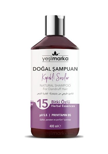 Yeşilmarka Doğal Kepekli Saçlar için Şampuan 400 ML