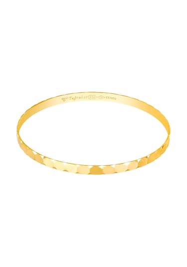 51 Tuğrul Altın 15 Gr Gram 22 Ayar İşçiliksiz Petek Ray Bilezik